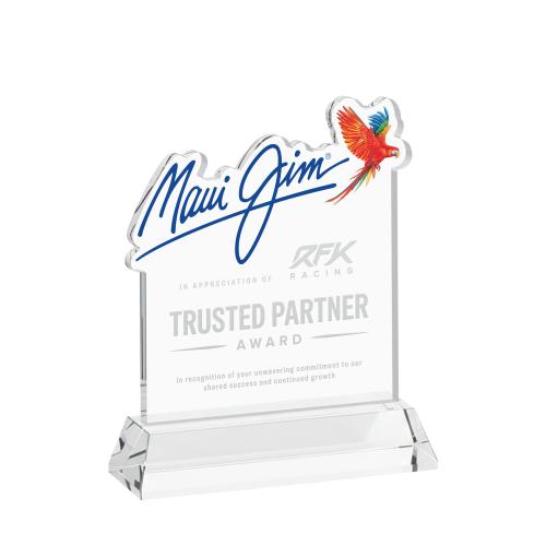 Awards and Trophies - Crystal Awards - EdgeCraft Square on Hartford - Clear (via Air)