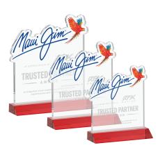 EdgeCraft Square on Mitered - Red (via Air) - Desktop Awards