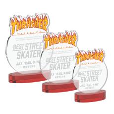 EdgeCraft Round on Alberton - Red (via Air) - Crystal Awards