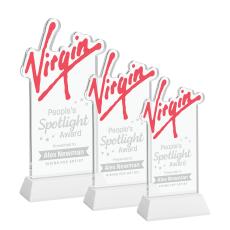 EdgeCraft Rectangle on Hartford - White (via Ocean) - Crystal Awards