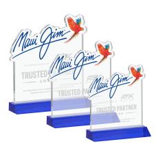 EdgeCraft Square on Mitered - Blue (via Ocean) - Desktop Awards