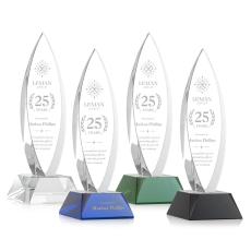 Birchwood Peaks Crystal Award - Colored Crystal Awards
