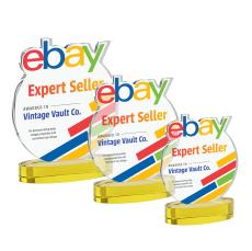 EdgeCraft Round Full Color on Alberton - Gold (via Air) - Full Color Imprint