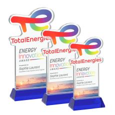EdgeCraft Rectangle Full Color on Hartford - Blue (Ocean) - Crystal Awards