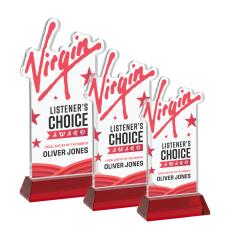 EdgeCraft Rectangle Full Color on Hartford - Red (Ocean) - Crystal Awards