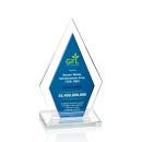 Zarita Full Color Blue Diamond Crystal Award