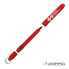 Pokka Pocket Pen w/Dock & Chrome Keyring in Tin Box - Metal Pens