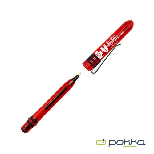 Promotional Products - Writing Instruments - Plastic Pens - Pokka&reg; Pocket Pen w/Clip in Tin Box