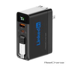 ReelCharge All-In-One Wall Charger w/Retractable Cable - 70W - Power Banks