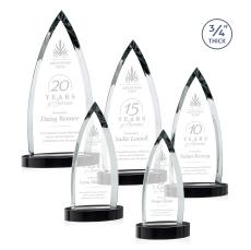 Shildon Black on Alberton Base Peaks Crystal Award - Awards and Trophies