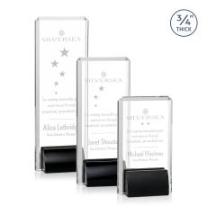 Annapolis Black Rectangle Crystal Award - Awards and Trophies