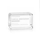 Fulton Cube Horizontal Rectangle Crystal Award