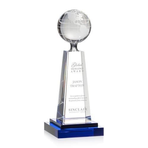 Awards and Trophies - Crystal Awards - Marin Globe Towers Crystal Award