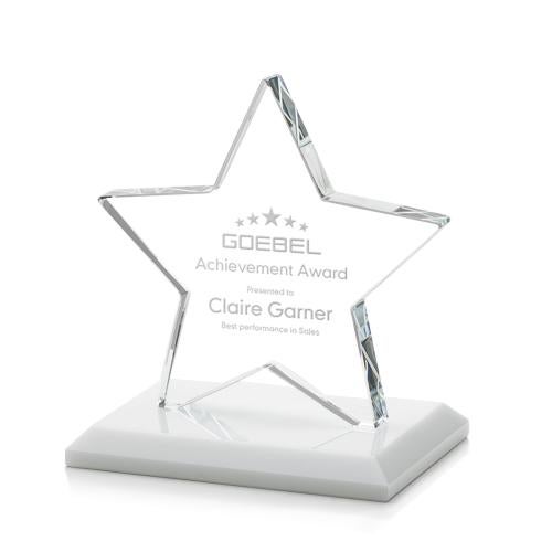 Awards and Trophies - Crystal Awards - Sudbury White Star Crystal Award
