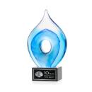 Caspian Tear Drop on Hancock Black Glass Award