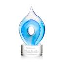 Caspian Tear Drop on Marvel Clear Glass Award