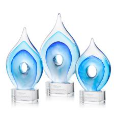 Caspian Tear Drop on Paragon Clear Glass Award - Glass Awards