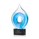 Caspian Tear Drop on Paragon Black Glass Award