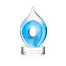 Caspian Tear Drop on Stanrich Clear Glass Award