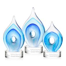 Caspian Tear Drop on Stanrich Clear Glass Award - Glass Awards
