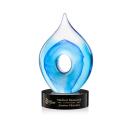 Caspian Tear Drop on Stanrich Black Glass Award