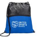 Jadis Drawstring Bag w/ Zipper Pocket