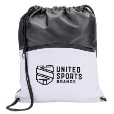 Jadis Drawstring Bag w/ Zipper Pocket - Drawstring Bags