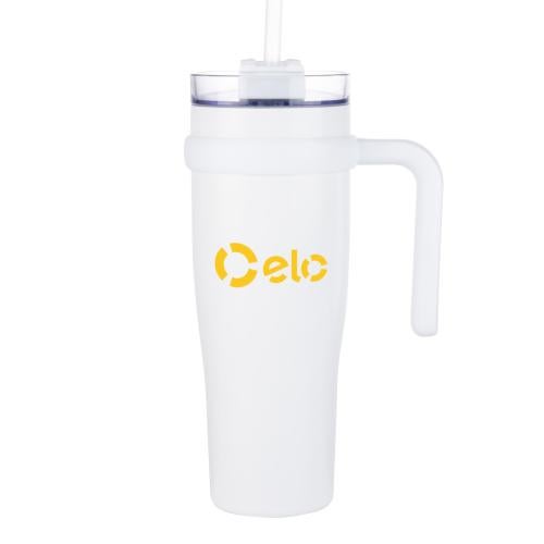 Promotional Products - Drinkware - Tumblers - Aralia Tumbler w/Handle & Straw Lid - 30oz