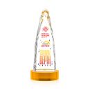 Goderich Full Color Amber on Base Peaks Crystal Award