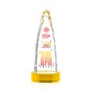 Goderich Full Color Gold on Base Peaks Crystal Award
