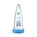 Goderich Full Color Sky Blue on Base Peaks Crystal Award
