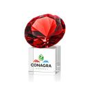 Ruby on Cube Full Color Crystal Award