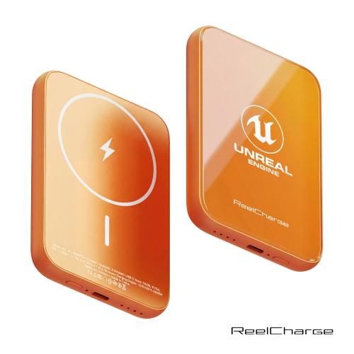 Promotional Products - Tech & Accessories  - Power Banks - ReelCharge ReelSafe&trade; Solid State Wireless Power Bank