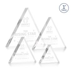 Spartan Triangle Clear Acrylic Award - Acrylic Awards