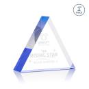 Spartan Triangle Blue Acrylic Award