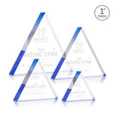 Spartan Triangle Blue Acrylic Award - Acrylic Awards