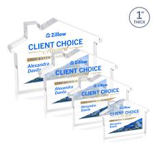 Homestyle Full Color Clear Unique Acrylic Award - Full Color Imprint