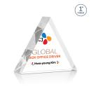 Spartan Triangle Full Color Clear Acrylic Award