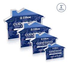 Homestyle Full Color Double Sided Clear Unique Acrylic Award - Full Color Imprint