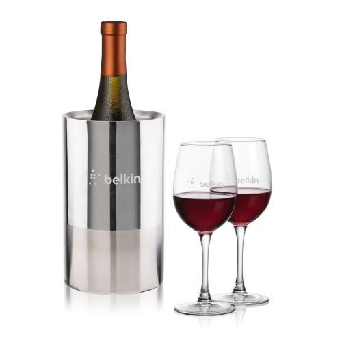 Corporate Gifts - Barware - Gift Sets - Catania Wine Cooler & Connoisseur Wine Set