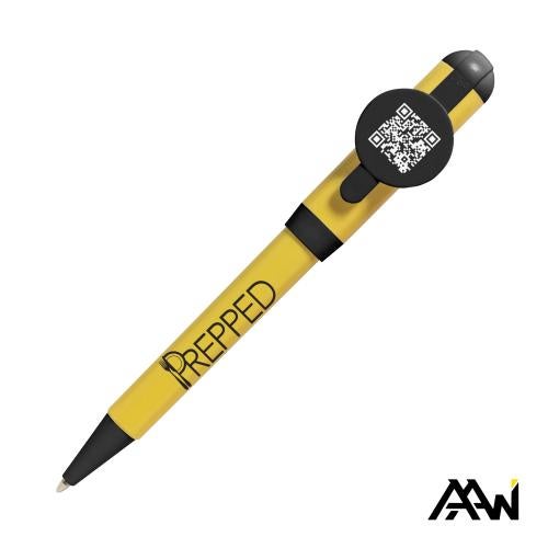 Promotional Products - Writing Instruments - Plastic Pens - Jumbo QR Billboard Twist Pen - Black Accent