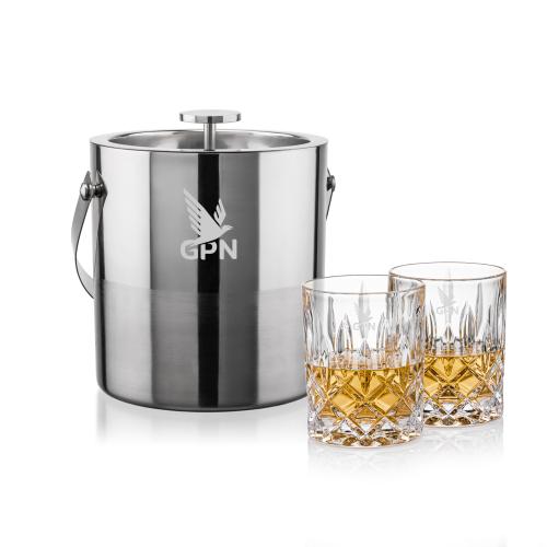 Corporate Gifts - Barware - Ice Buckets - Catania Ice Bucket & RIEDEL Spey On-the-Rocks Set