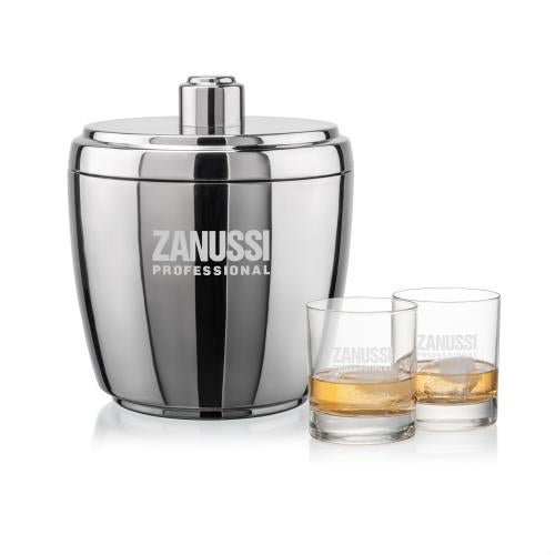 Corporate Gifts - Barware - Gift Sets - Pescara Ice Bucket & Chelsea On-the-Rocks Set