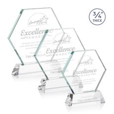 Pickering Starfire on Newhaven Polygon Crystal Award - Crystal Awards