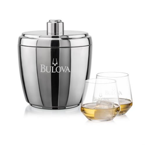 Corporate Gifts - Barware - Gift Sets - Pescara Ice Bucket & Tucson On-the-Rocks Set