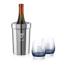 Milano Wine Cooler & Soudan Smoke Stemless Wine