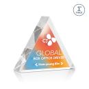 Spartan Triangle Full Color Double Sided Clear Acrylic Award