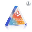 Spartan Triangle Full Color Double Sided Blue Acrylic Award