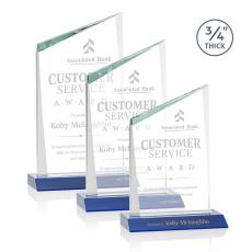 Scarsdale Blue Peaks Crystal Award - Crystal Awards
