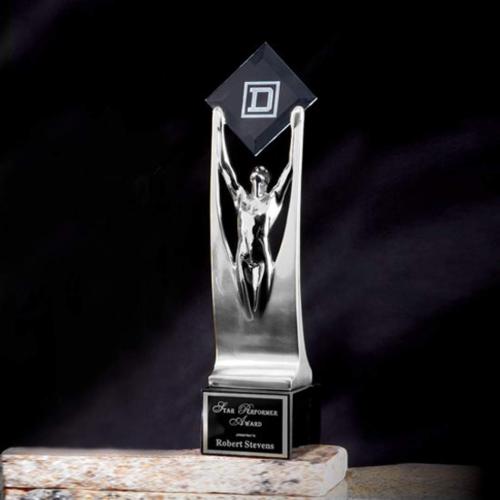 Awards and Trophies - Unique Awards - Contour Achievement Diamond Metal Award